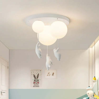 Bear Balloon LED Ceiling Light in kids room
