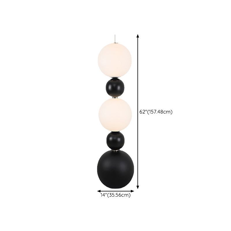 Valentina floor lamp: 62-inch modern resin glass ball