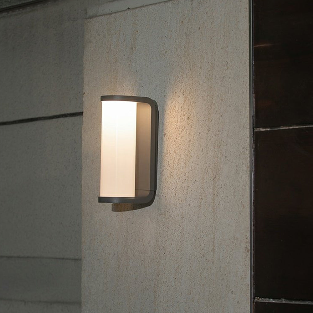 Orr metal cylindrical outdoor wall lamp by Las Sola.