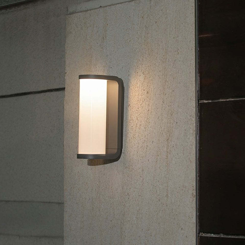 Orr metal cylindrical outdoor wall lamp by Las Sola.