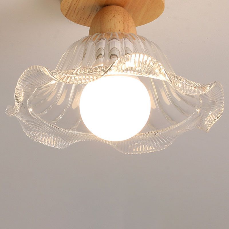 Sanna Nordic Semi-Flush Mount Ceiling Light Close-up