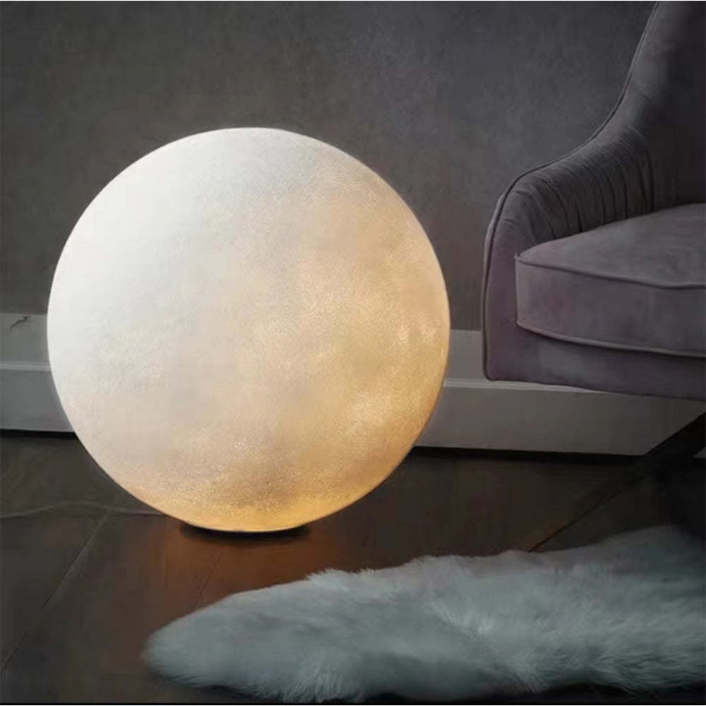 Elif Moon Globe Floor Lamp in Bedroom