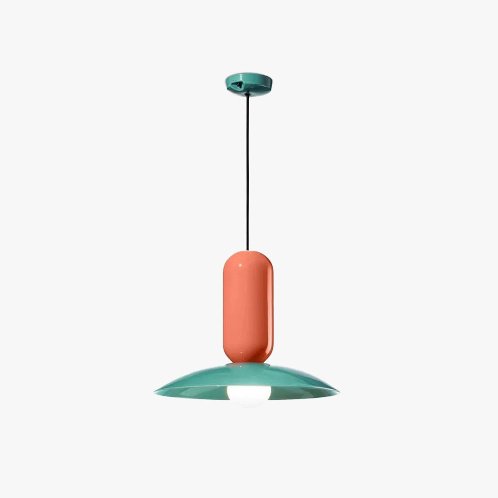Morandi Nordic Colorful Pendant Light, Metal, green and orange