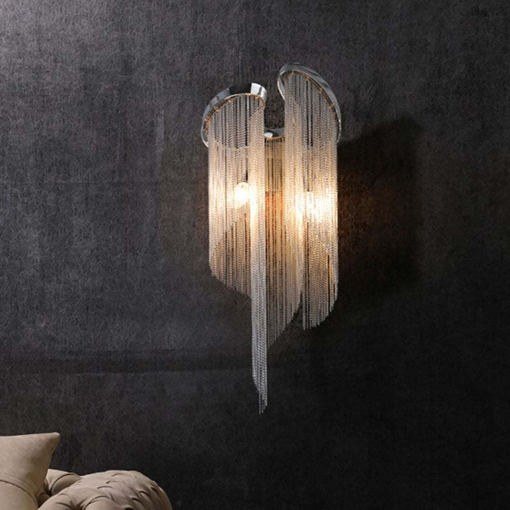 Modern Colon Wall Lamp with Tassel Chain