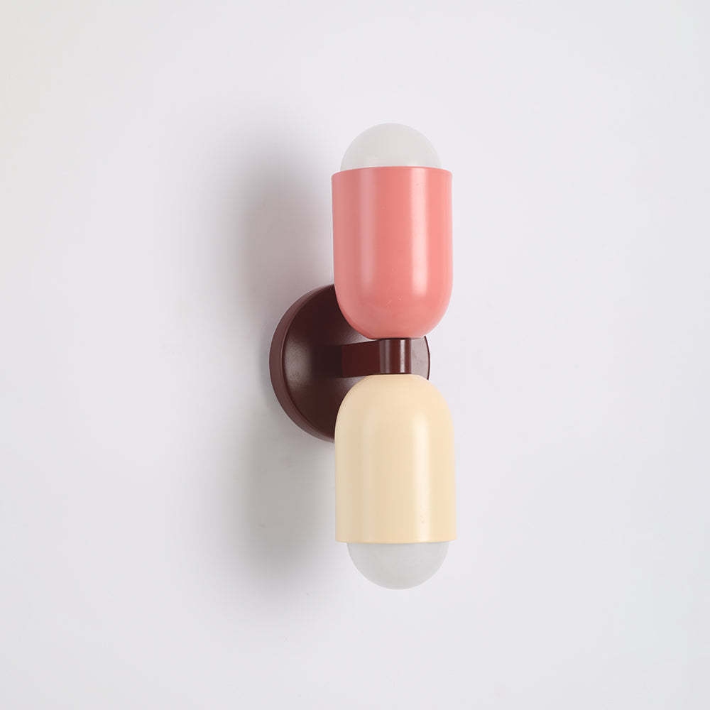 Morandi wall lamp: double head artistic light.