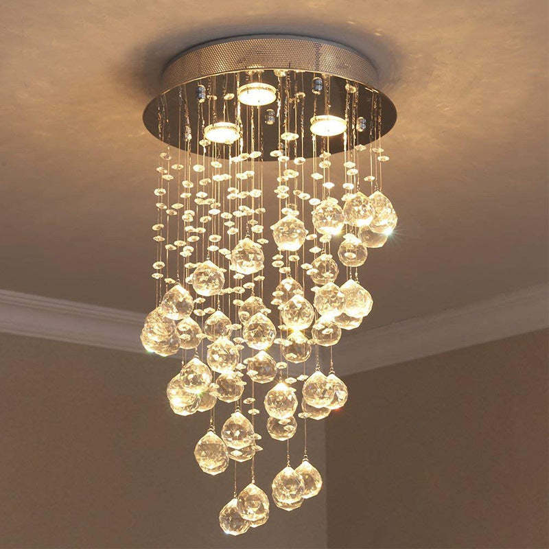 Alana Ceiling Light with Cascading Glass Balls