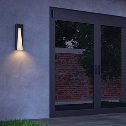 Orr Modern Outdoor Wall Lamp illuminates exterior wall
