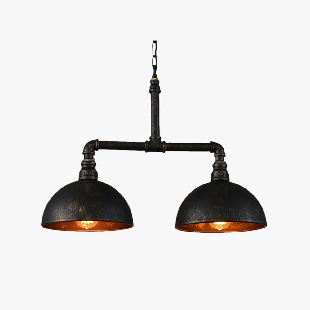 Alessio Industrial Pendant Light - Metal Dome Lighting Fixture