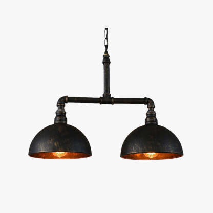 Alessio Industrial Pendant Light - Metal Dome Lighting Fixture