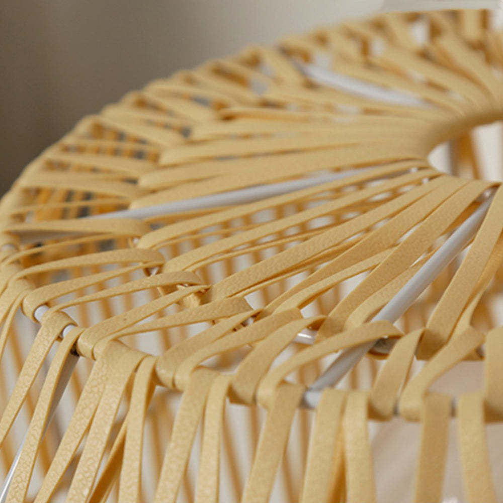 Close-up of Ritta Rattan Lamp Shade