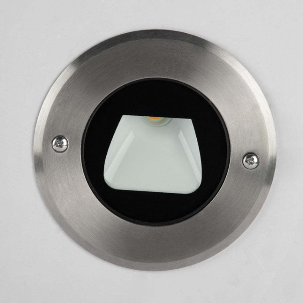 Orr Modern Deck Step Light - Close-up of metal and glass fixture
