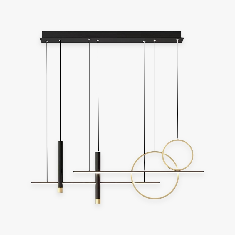 Madina Modern Pendant Light LED Double Circle