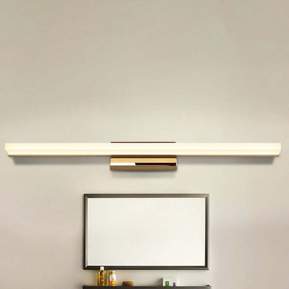 Leigh minimalist vanity light. Modern bathroom lighting fixture.