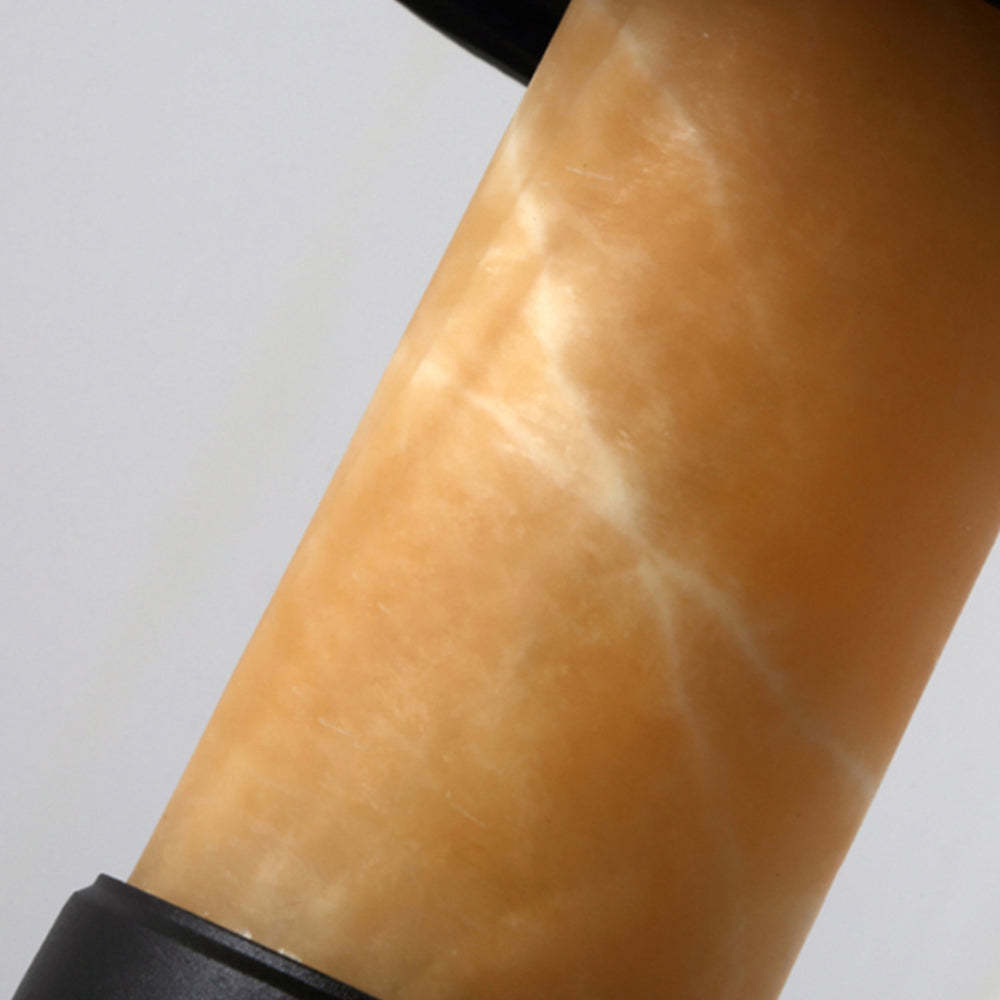 Pena Outdoor Ground Light, marble pattern lampshade detail