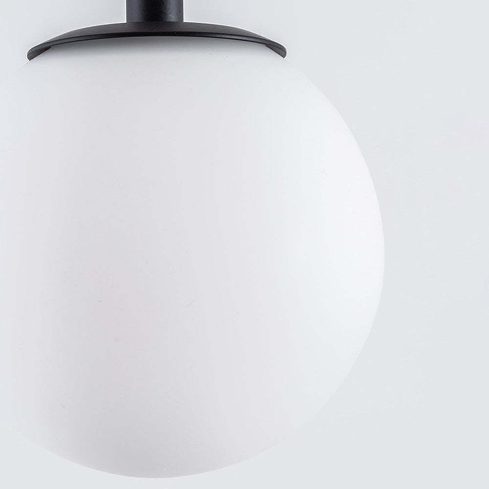 Close-up of Valentina Floor Lamp's glass shade.