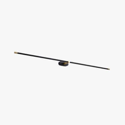 Leigh minimalist wall lamp. Black metal and acrylic lighting.
