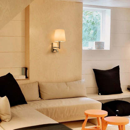 Renée wall lamp in a modern living room setting