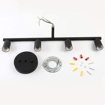 Alessio 4-light vanity lamp parts. Modern bathroom lighting.
