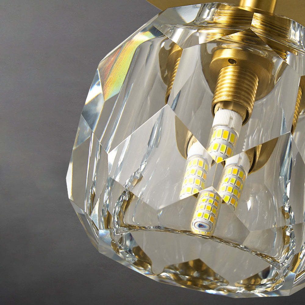 Kirsten Ceiling Light Close-up: Crystal Diamond Shade