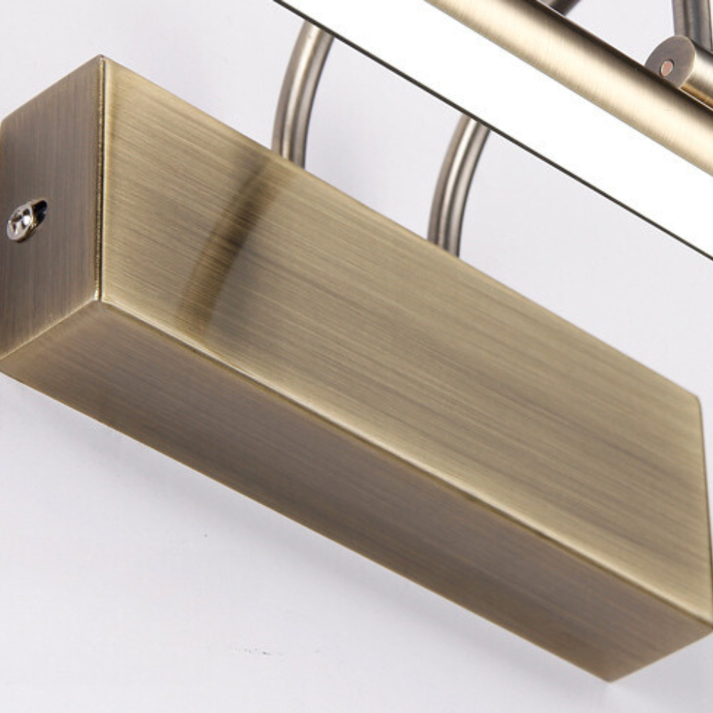 Metal Leigh LED Wall Lamp close up.