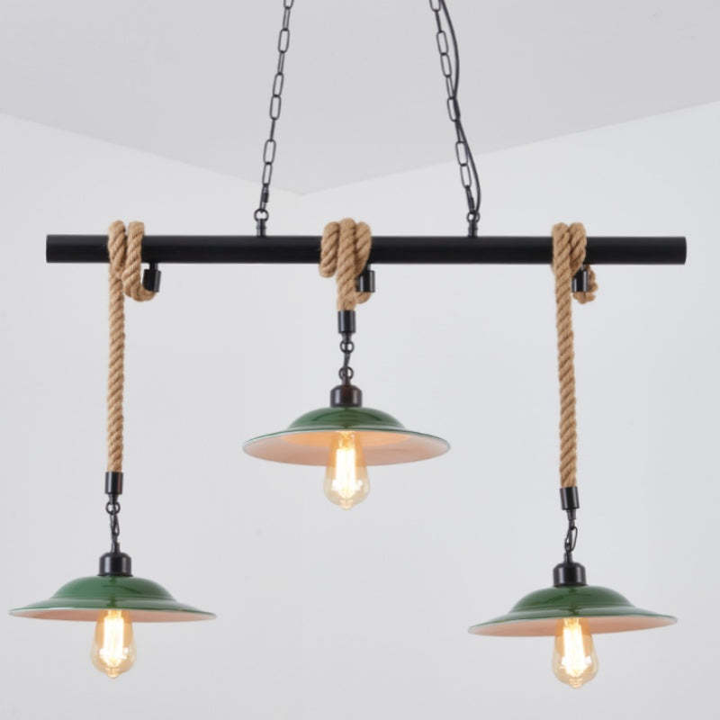 Epoch Vintage LED Pendant Light with rope detail