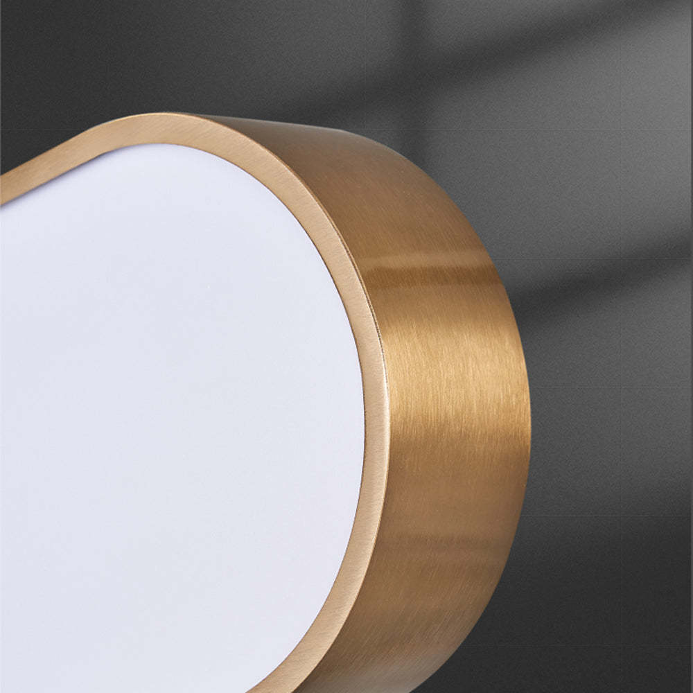 Close-up Modern Morandi Pendant Light Gold Finish Detail