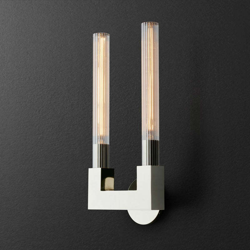 Quinn Nordic Wall Lamp with glass tube lights