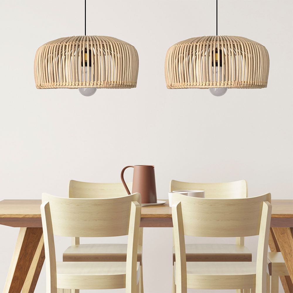 Muto Coconut Grove Pendant Lights above dining room table