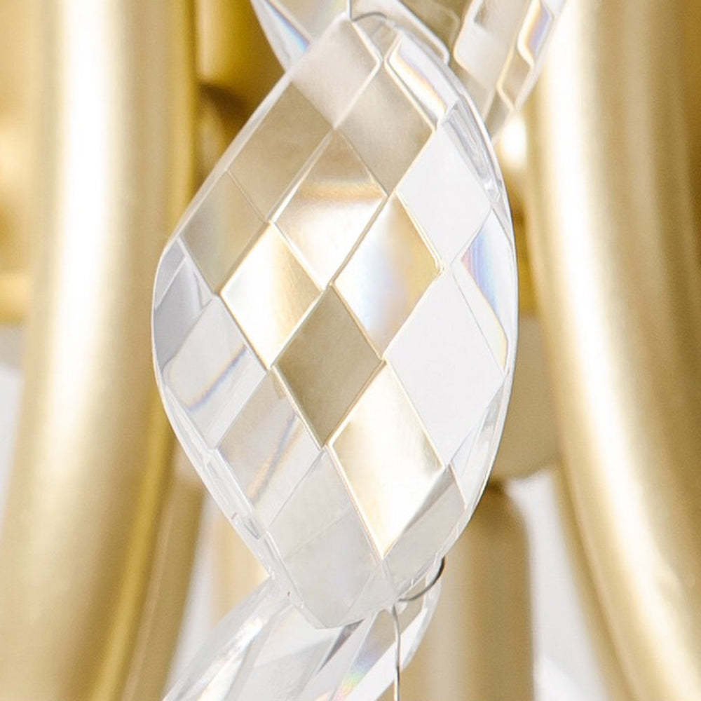 Close-up of Marilyn crystal chandelier detail