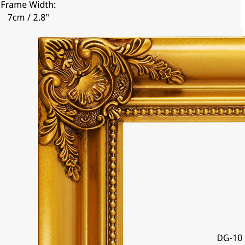 Gold picture frame detail, 7cm width, DG-10