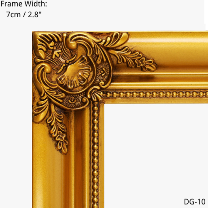 Gold picture frame detail, 7cm width, DG-10