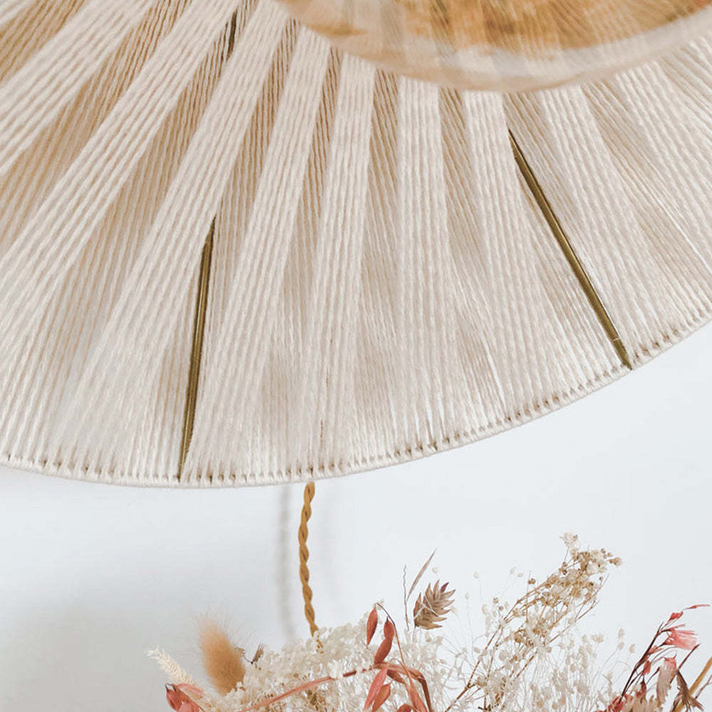 Close-up Ritta Pendant Light - Twine Shade Detail