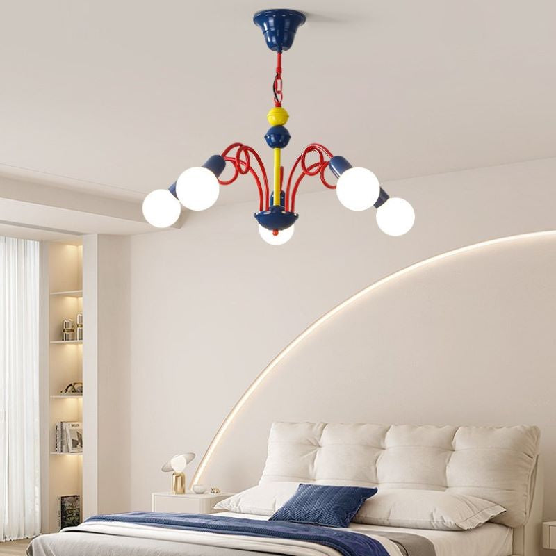 Colorful Valentina LED Chandelier in Kid's Bedroom