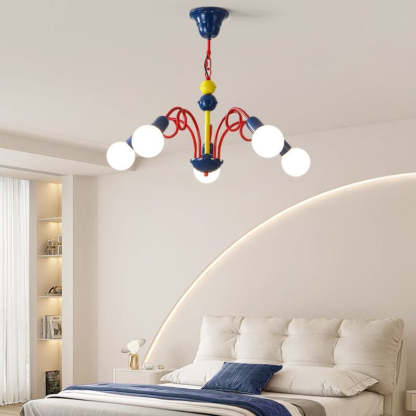 Colorful Valentina LED Chandelier in Kid's Bedroom
