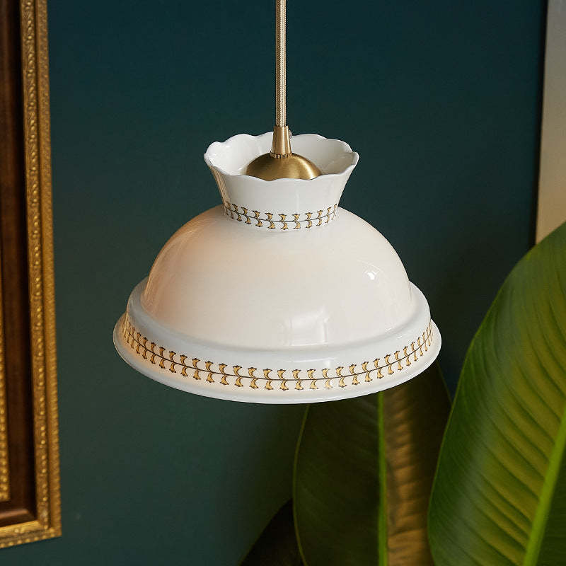 Hailie Modern Pendant Light Detail - Ceramic Shade