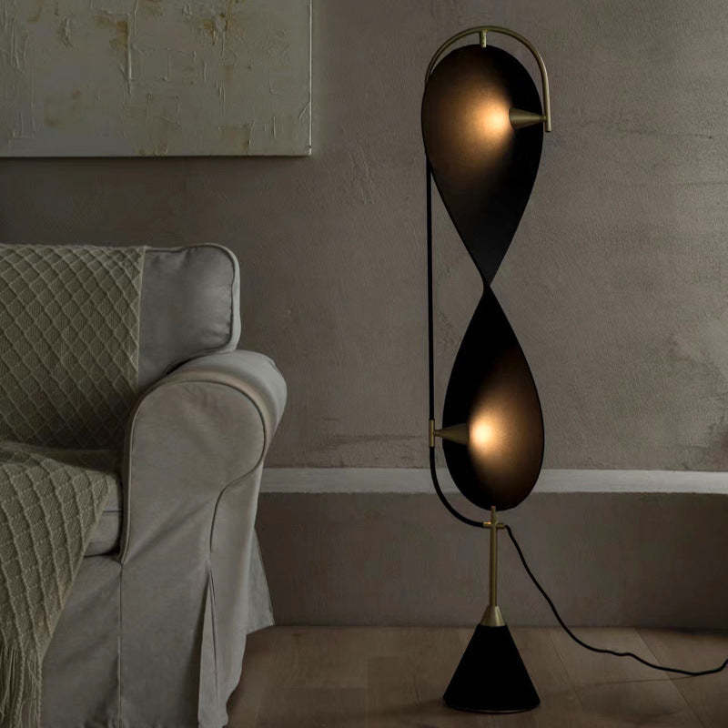 Salgado Floor Lamp illuminating living room