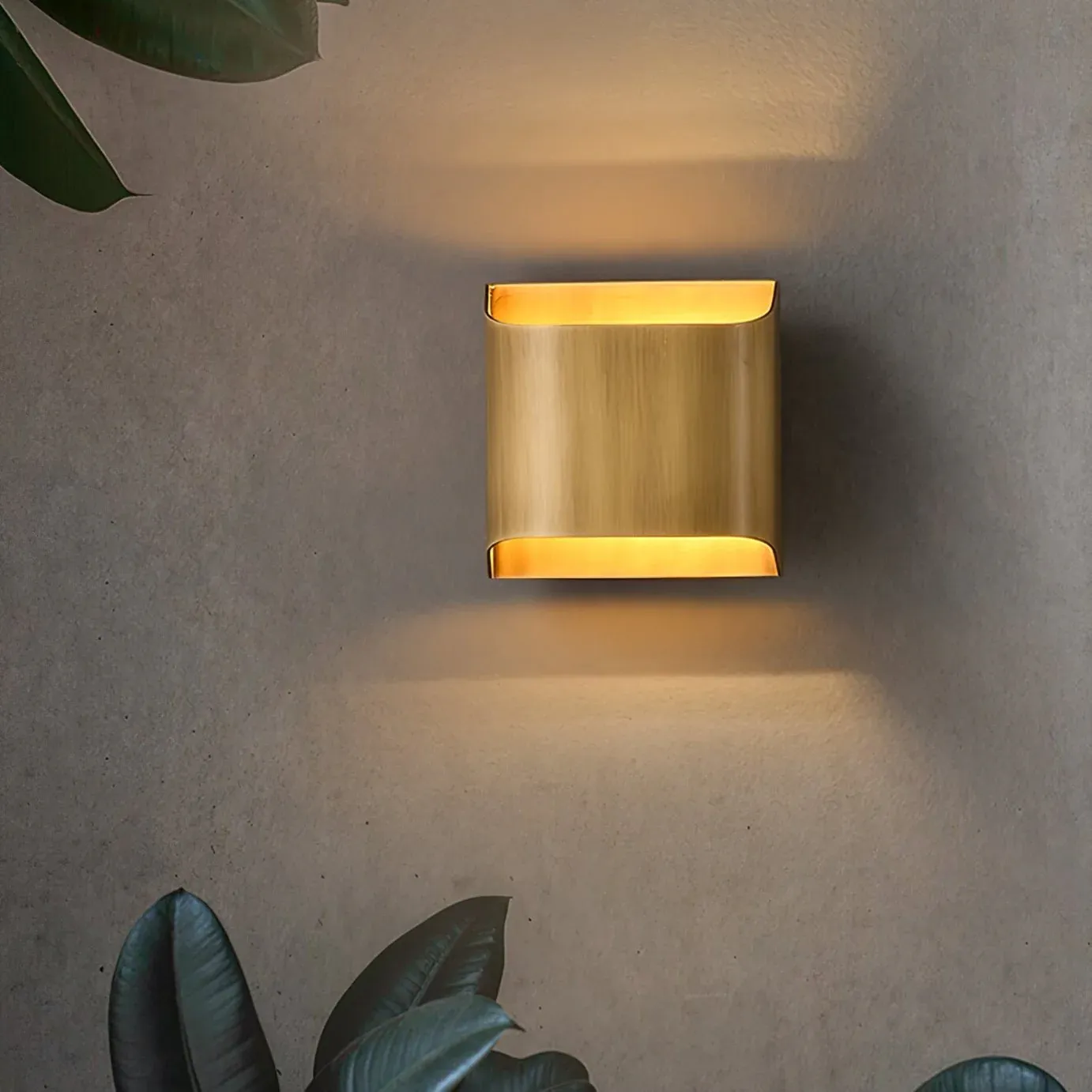 Orr Vintage Industrial Square Metal Wall Light Hallway Bathroom Bedroo