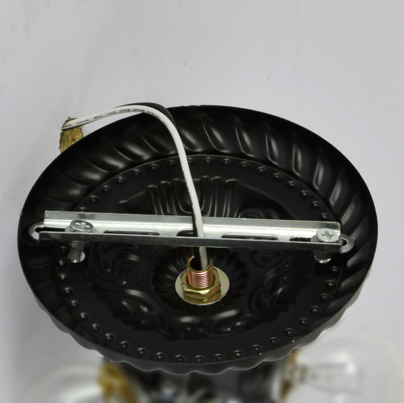 Eryn Vintage Flush Mount Ceiling Light Fixture Base Detail