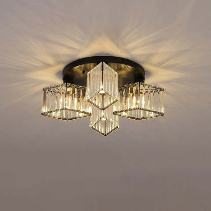 Eryn Modern Flush Mount Ceiling Light Crystal Design