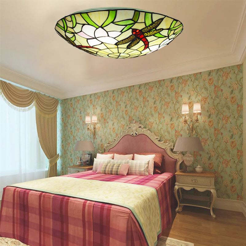 Eryn Vintage LED Flush Mount Ceiling Light in Bedroom