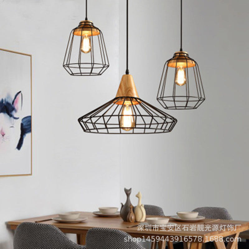Alessio pendant lights: Industrial style lighting for dining room.