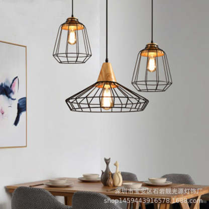 Alessio pendant lights: Industrial style lighting for dining room.