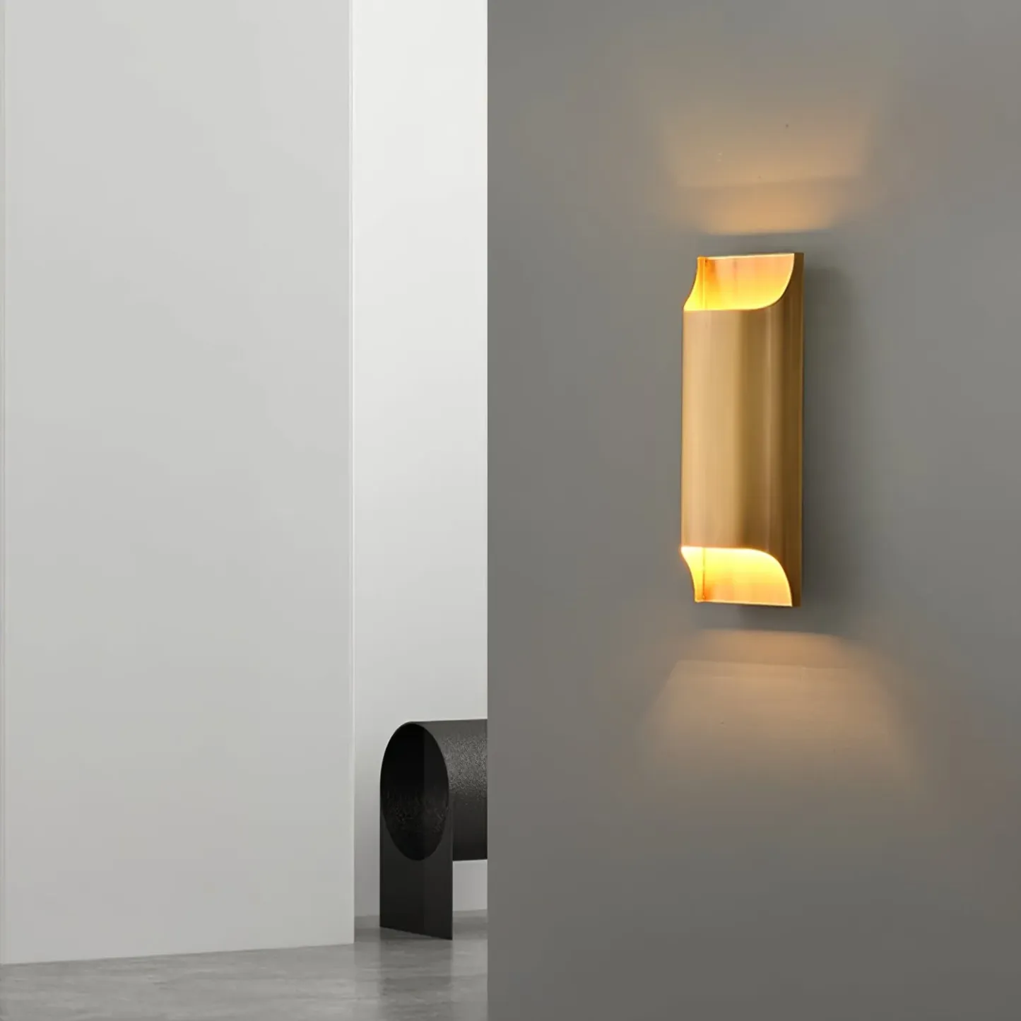 Orr Vintage Industrial Square Metal Wall Light Hallway Bathroom Bedroom