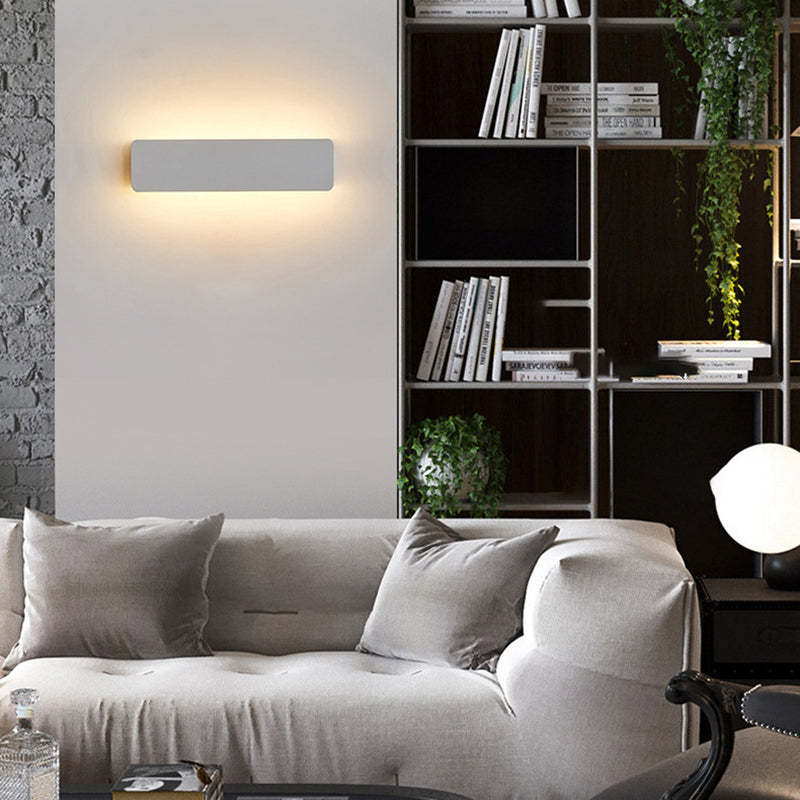 Orr LED Wall Lamp above couch, Las Sola Lighting