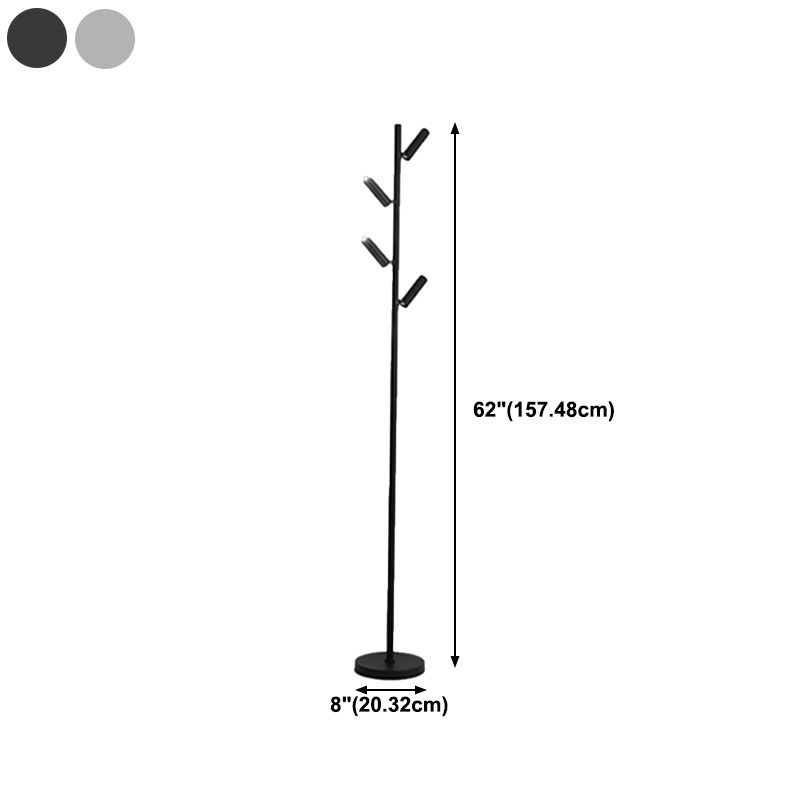 Cooley black floor lamp dimensions: 62" height