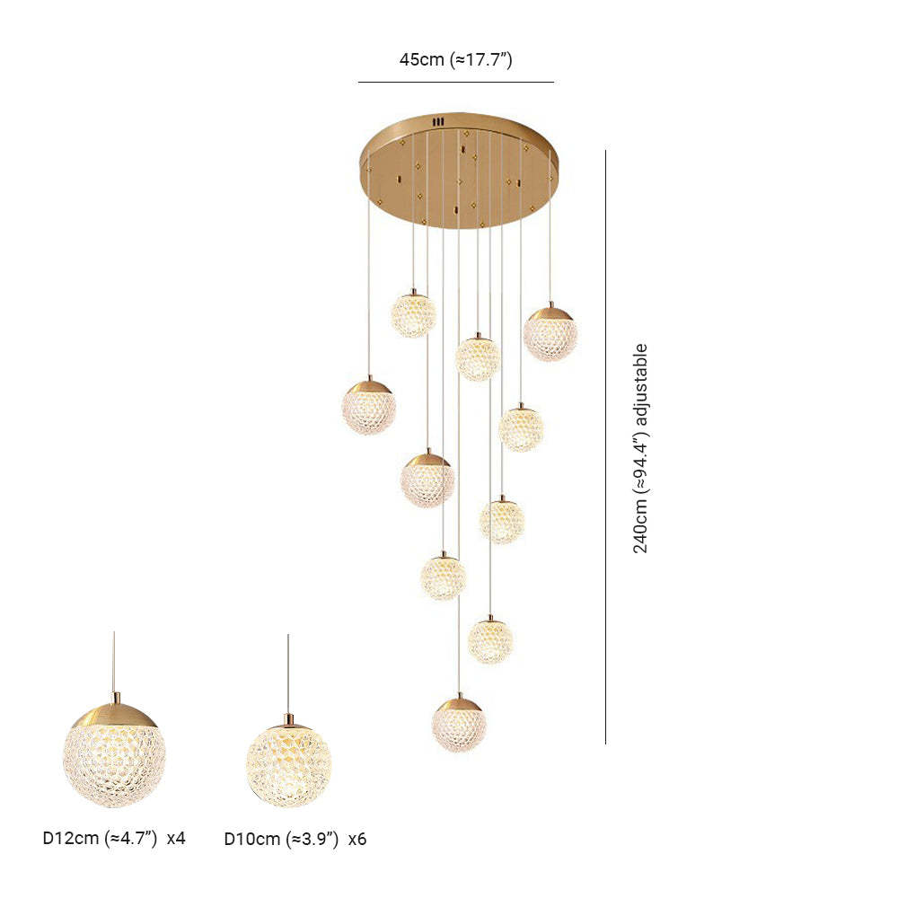 Jibril Pendant Light Dimensions - Size details