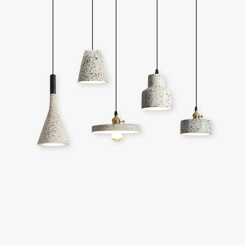 Zaid Modern Pendant Lights, Stone Shade, 5 Styles