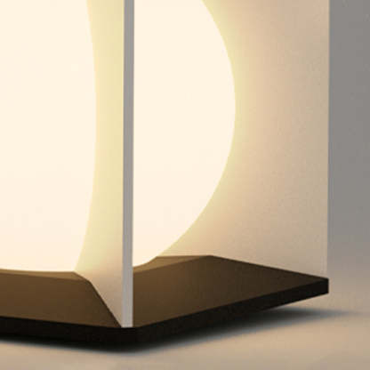Elif Moon Light: Metal outdoor pier lighting detail