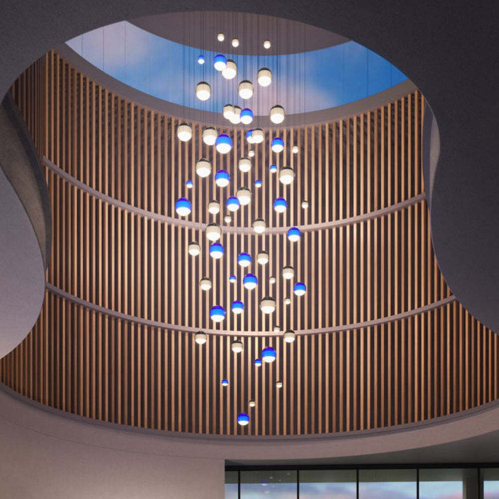 Hailie pendant light: colorful glass bubbles.