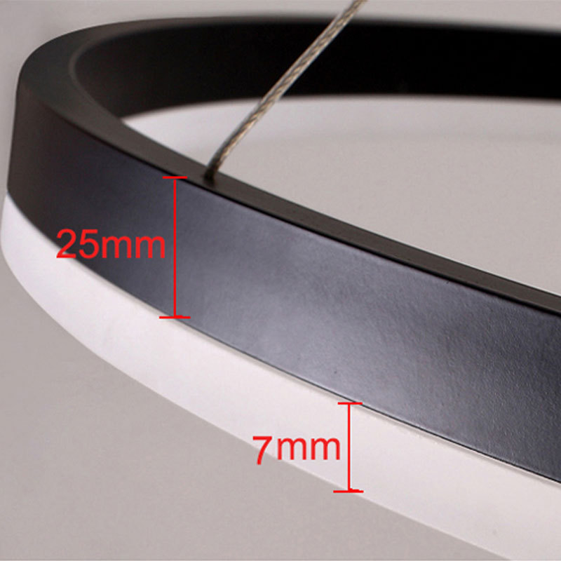 Arisha Pendant Light Dimensions - Metal Circle Lighting Details Arisha Modern Pendant Light Tir-Circle Metal